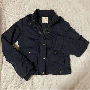 American Eagle Navy Blue Crop Jacket / Size M